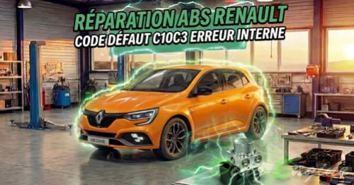 Réparation ABS Renault code défaut C10C3 erreur interne