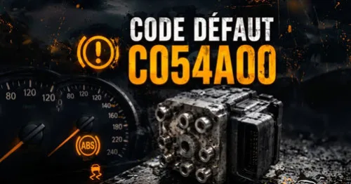 Code défaut C054A00 Audi : capteur de dépression du servofrein — que faire ?