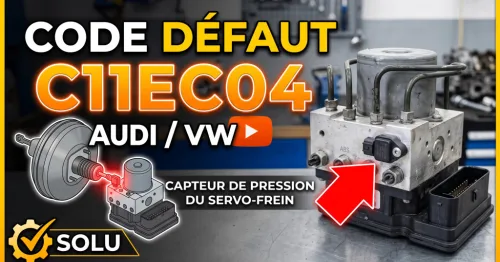Code défaut C11EC04 Audi / VW : capteur de pression du servofrein — que faire ?