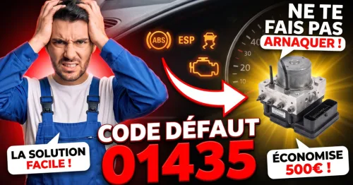 Code défaut 01435 : capteur de pression de freinage G201 — le guide complet