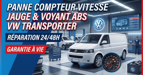 VW Transporter : plus de compteur de vitesse, jauge carburant et voyant ABS