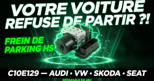 C10E129, C10BC01, C100D12 : frein de parking Audi, VW, Skoda, Seat